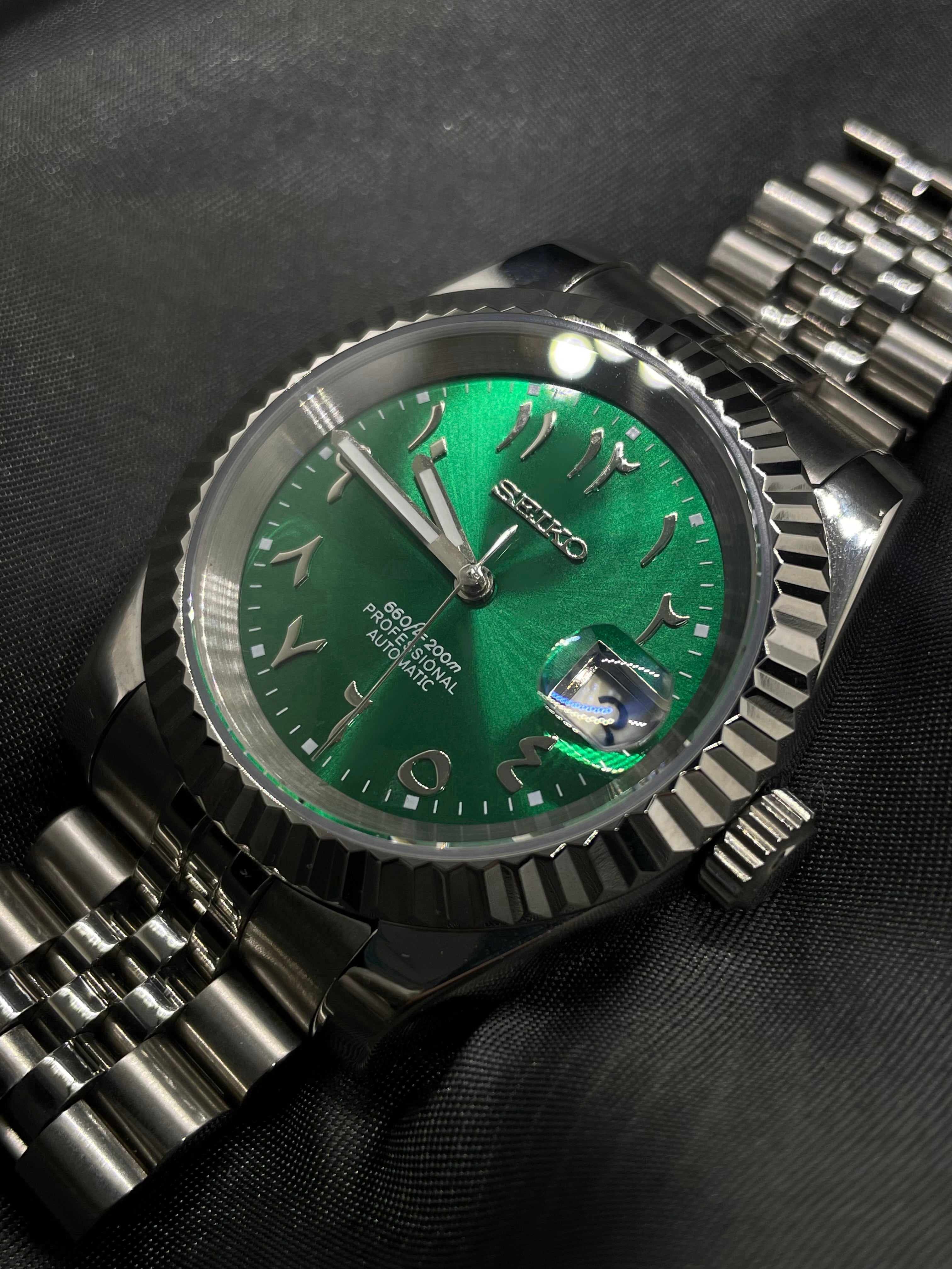 Seiko Mod - Arabic Dial Émeraude
