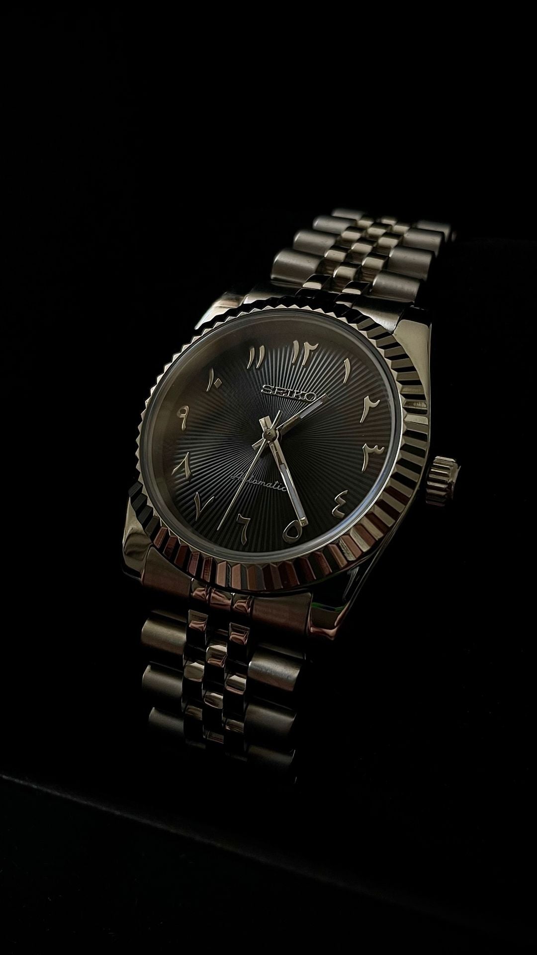 Seiko Mod - Arabic Dial Black