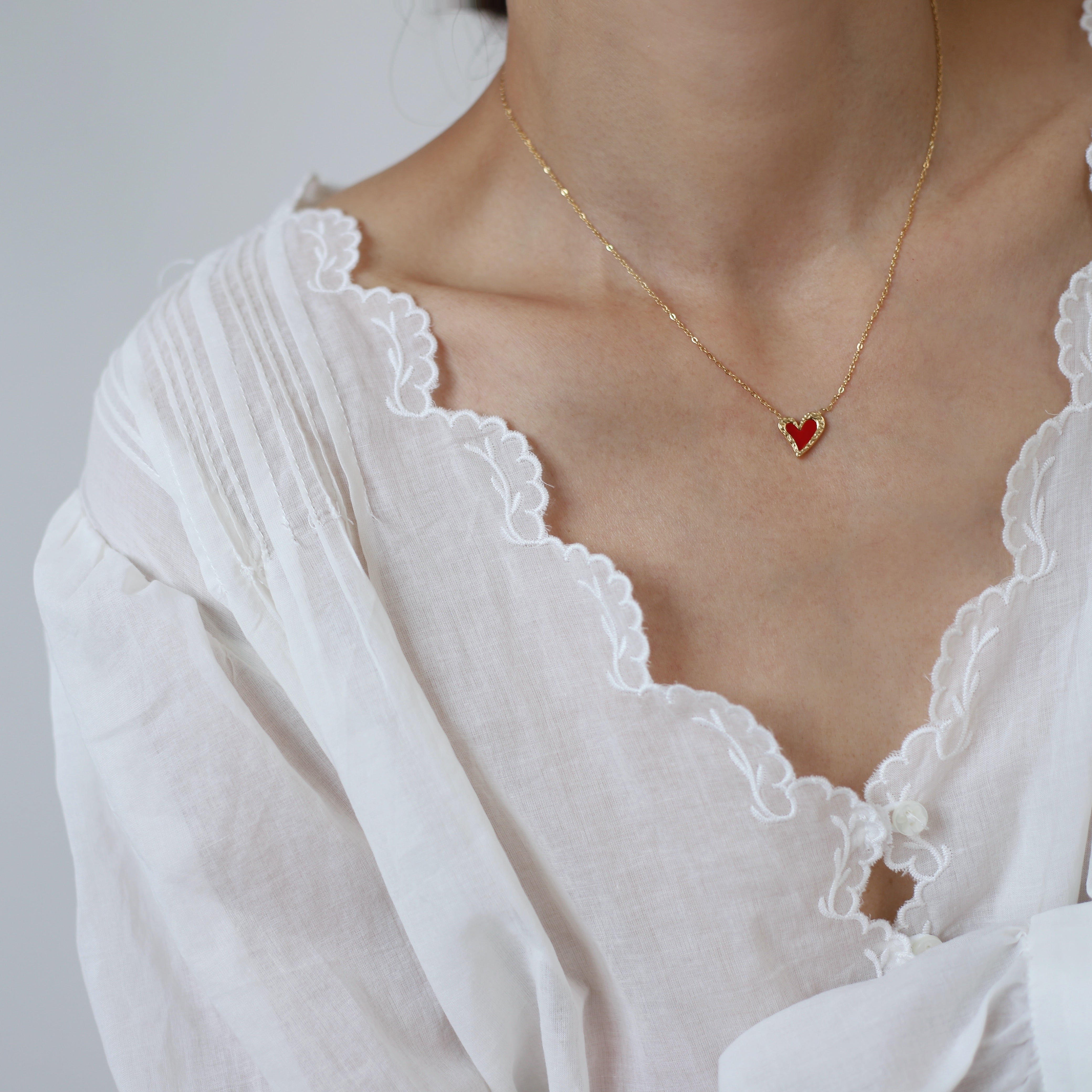 Collier Cœur Rouge