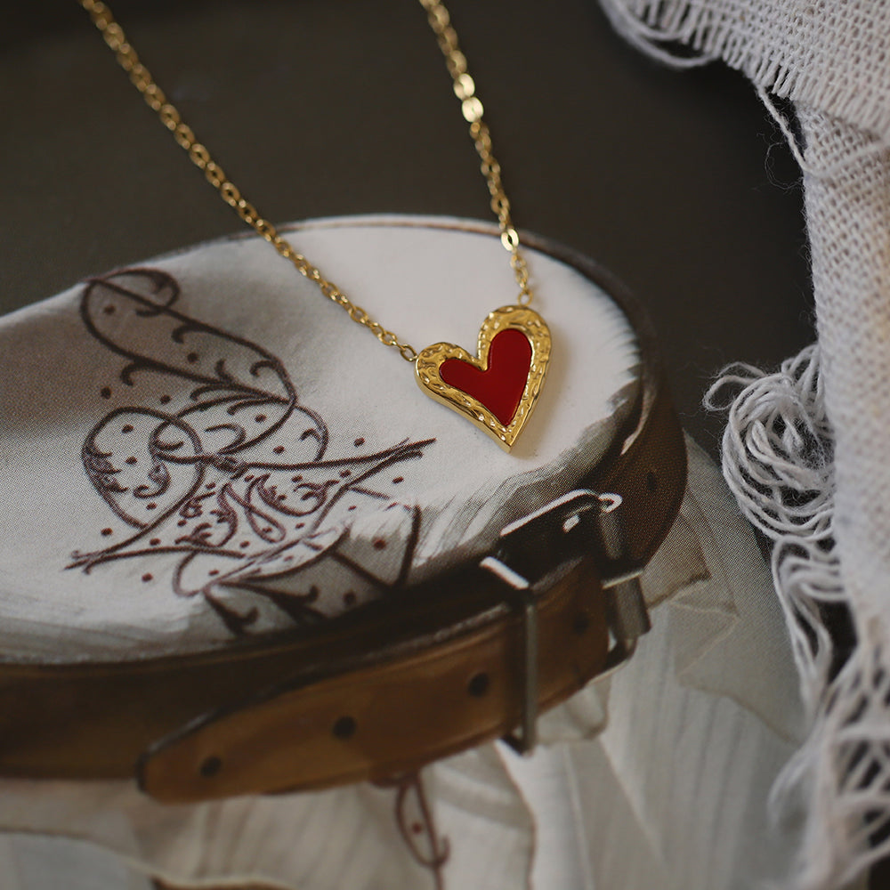 Collier Cœur Rouge