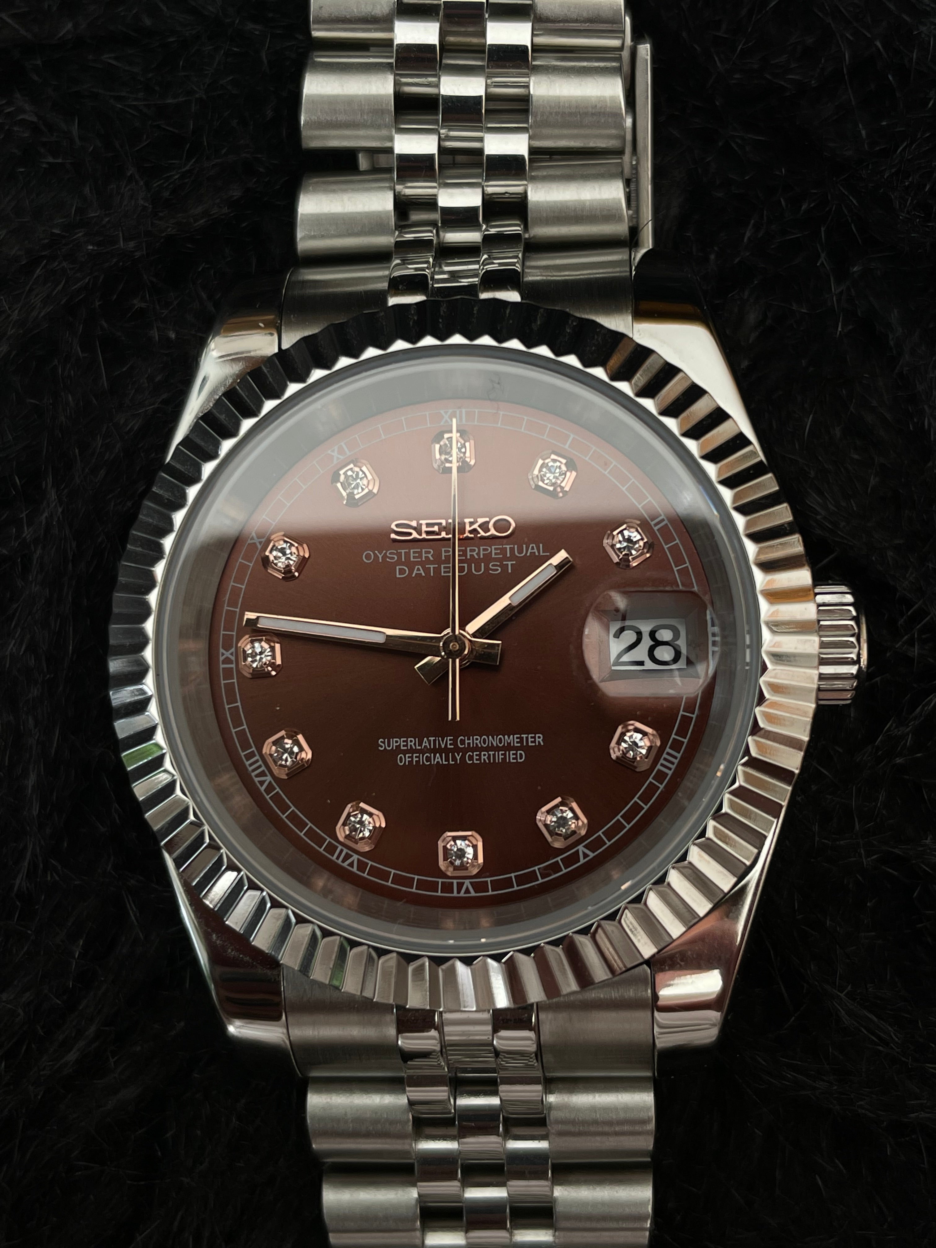 Seiko Mod - Brown Diamond