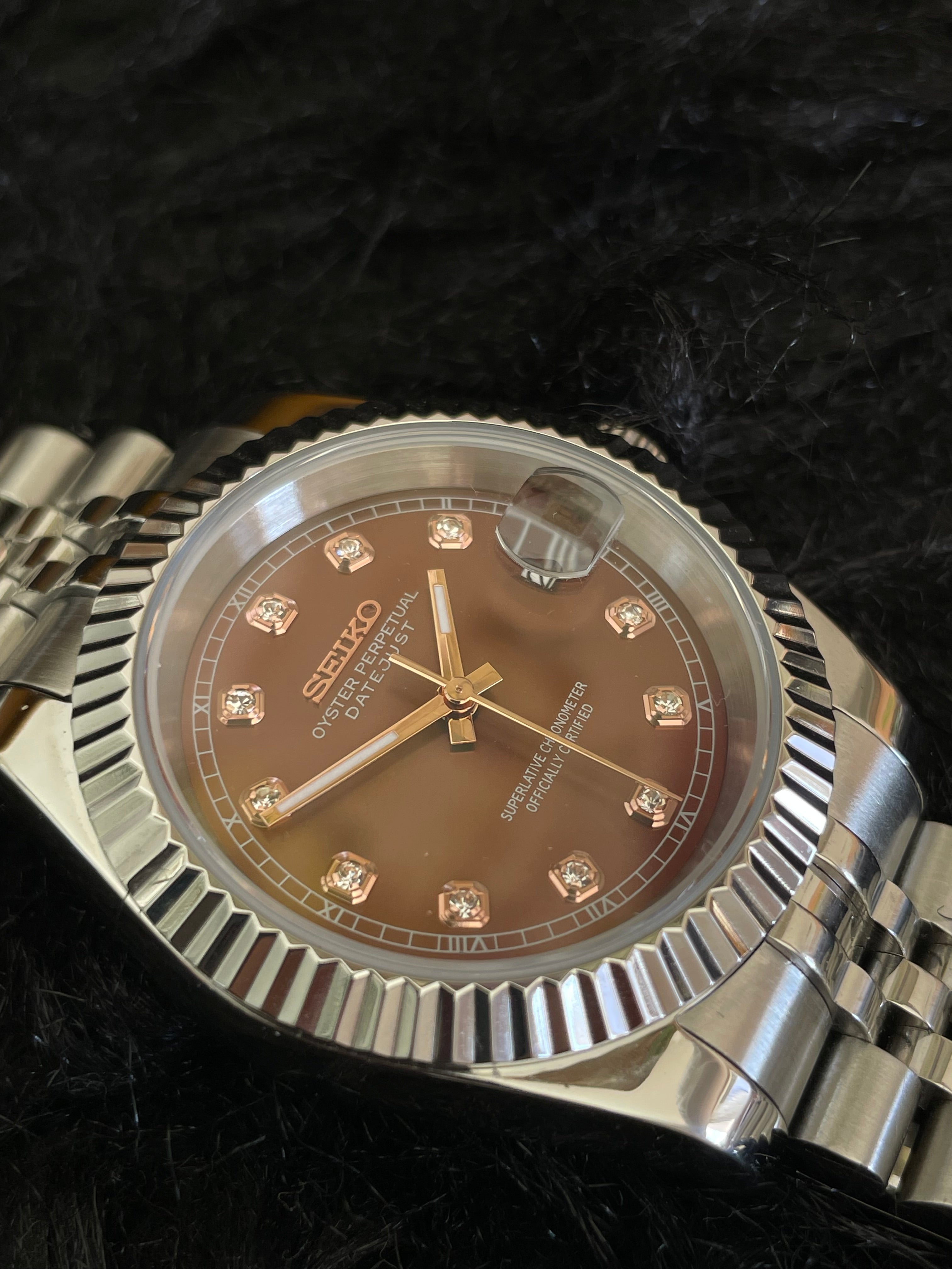 Seiko Mod - Brown Diamond