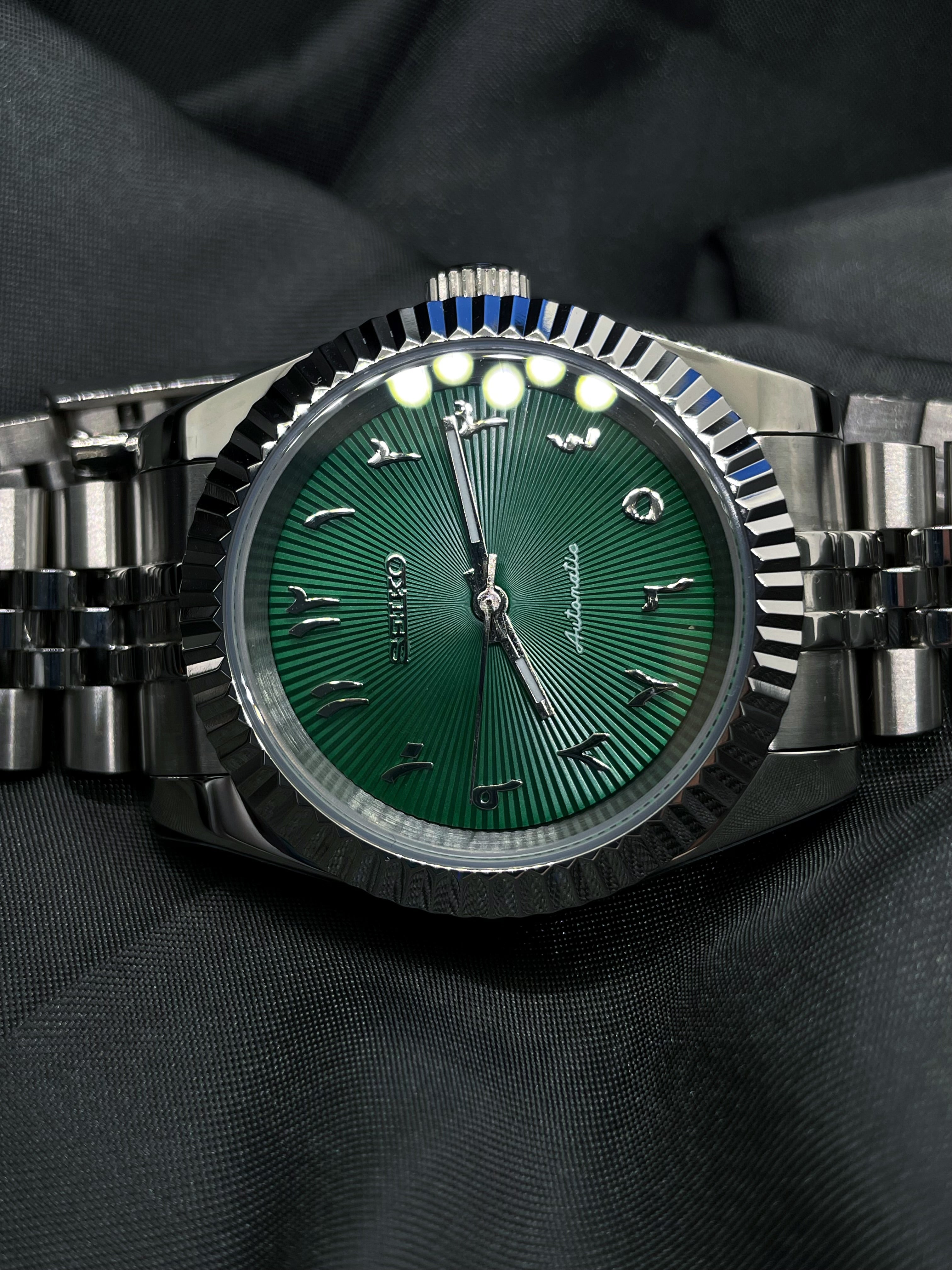 Seiko Mod - Arabic Dial Vert