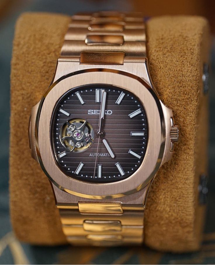 Seiko Mod - Nautilus Chocolat