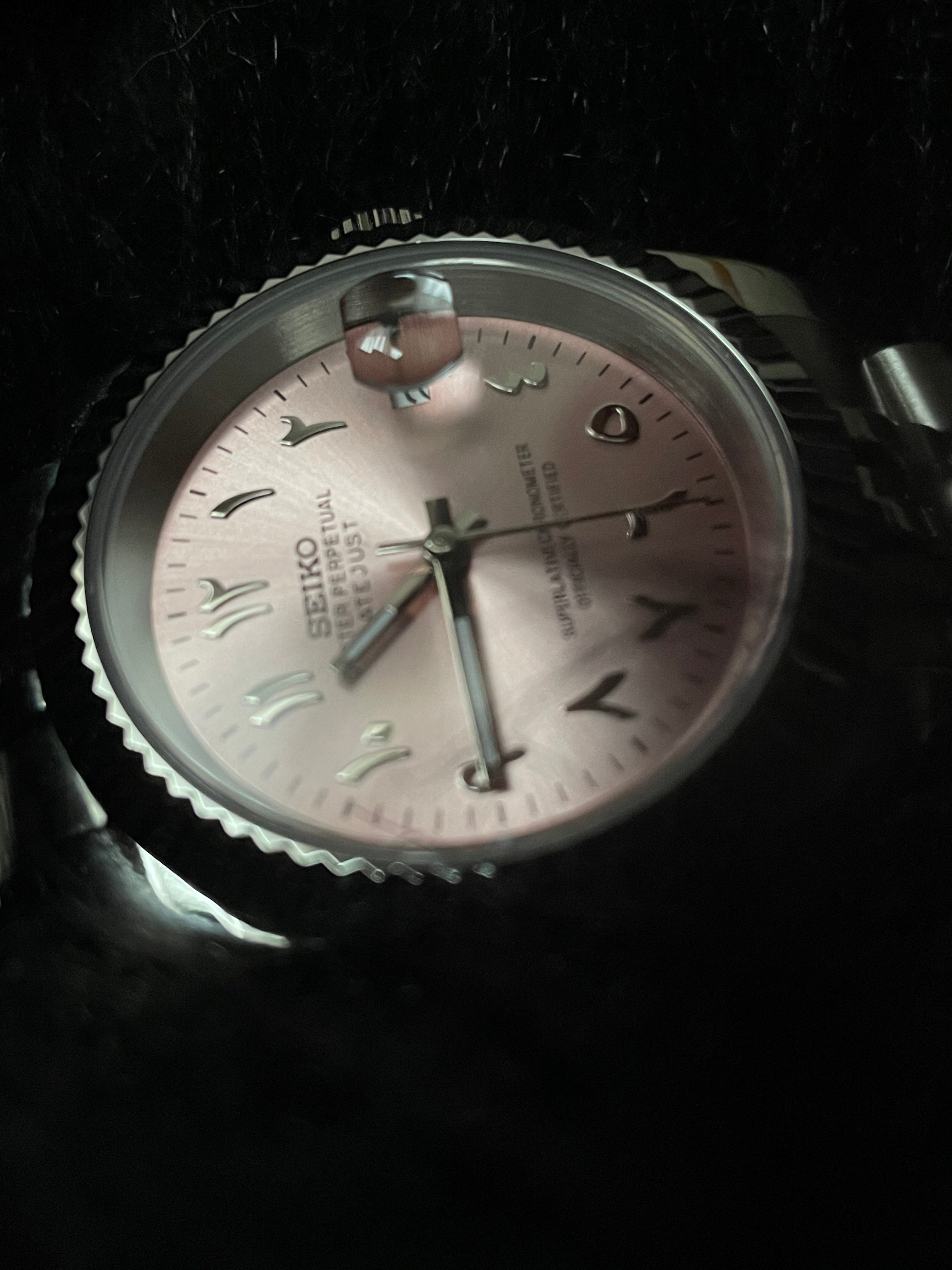 Seiko Mod - Arabic Dial Rose
